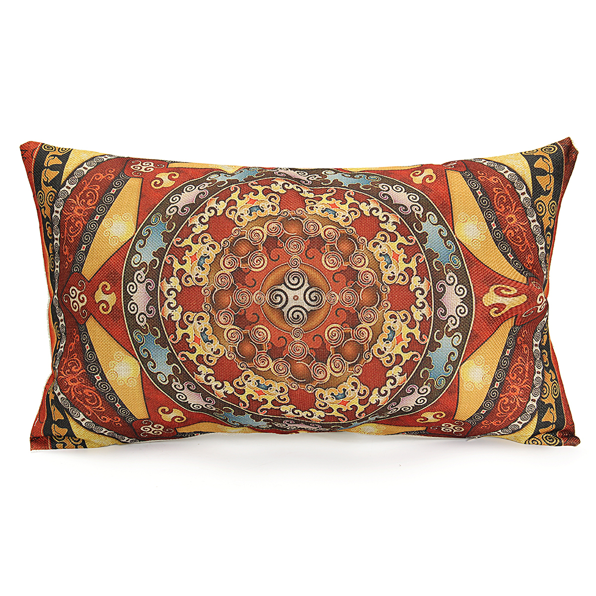 Square Rectangle Cotton Linen Pillow Case Bed Throw ...