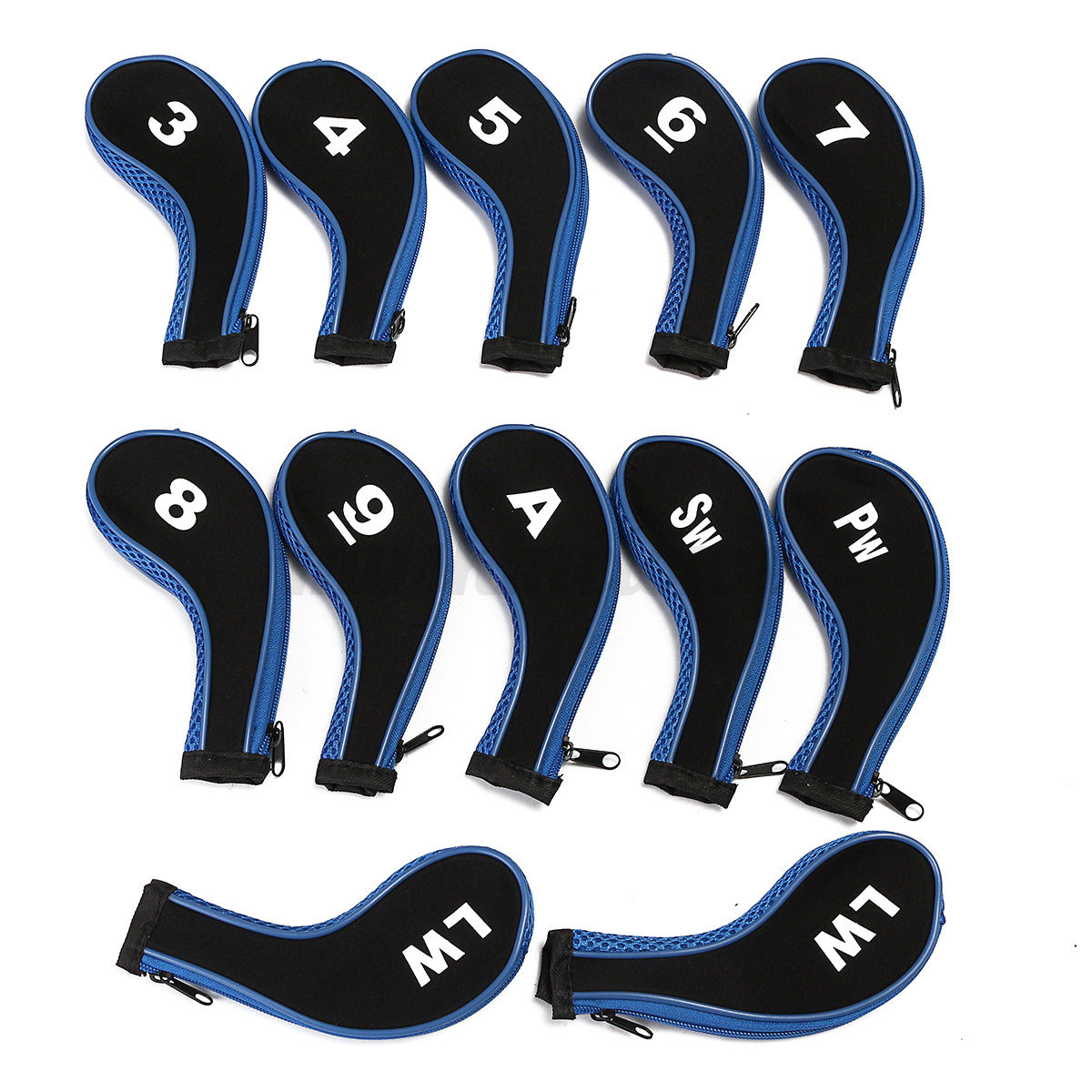 12Pcs Golf Clubs Iron Head Covers Blue Headcovers With Zipper Long Neck US 6927449841169 eBay 12Pcs Golf Clubs Iron Head Covers Blue Headcovers With Zipper Long Neck US 6927449841169 eBay