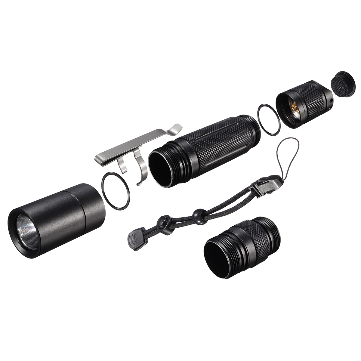Astrolux S1 XPL LED 18350//18650 1600LM 7//4 modes Extension Tube NS3