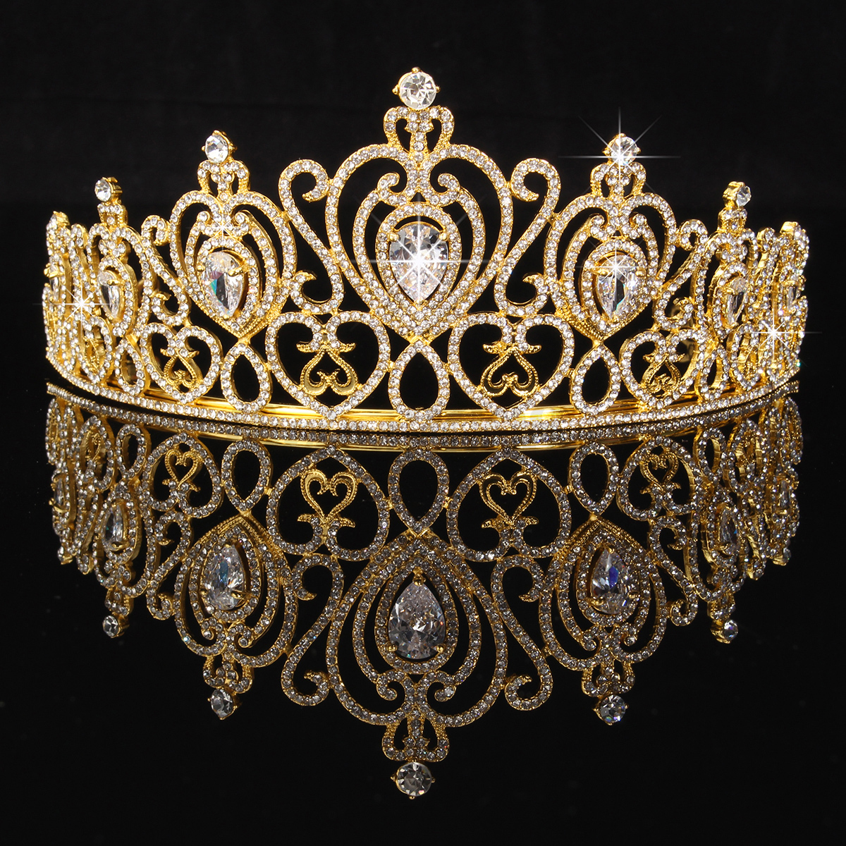 braut krone diadem tiara haarreif haar krone silber gold strass braut krone diadem tiara haarreif haar krone silber gold strass