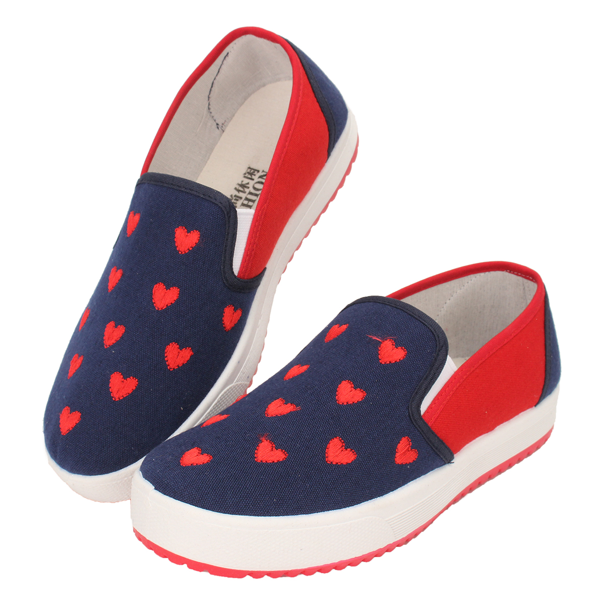 women's casual canvas slip on shoes